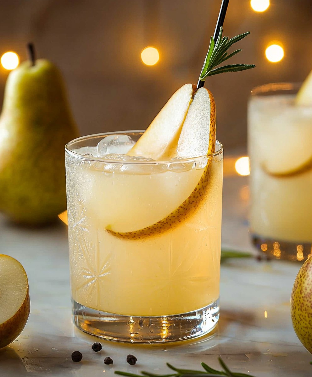 Pear Vanilla Cordial Mocktail