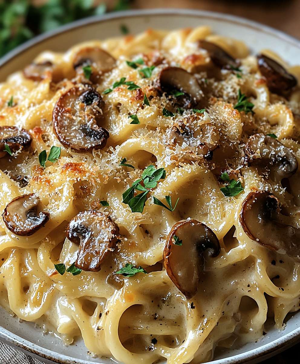 Leek Mushroom Gruyere Pasta