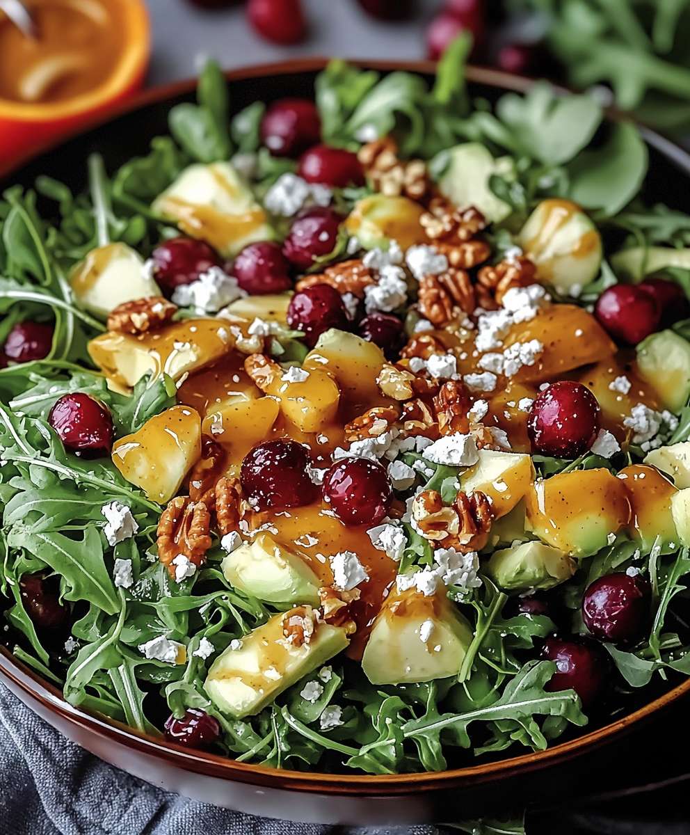 Christmas salad honey mustard