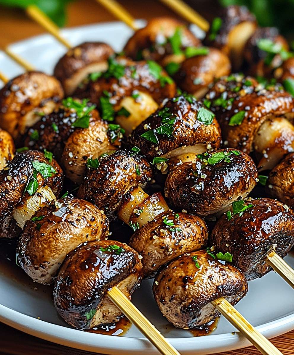 Grilled Mushroom Skewers