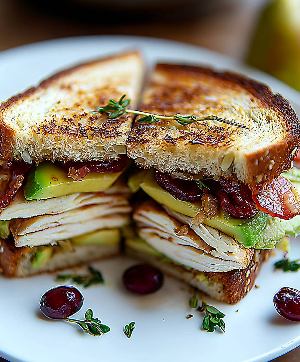 Turkey Cranberry Brie Sandwich