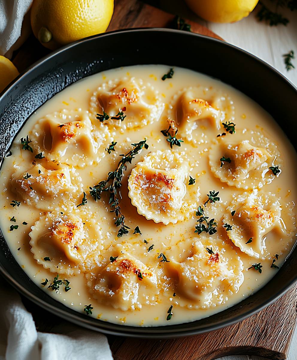 Lobster Ravioli Lemon Butter