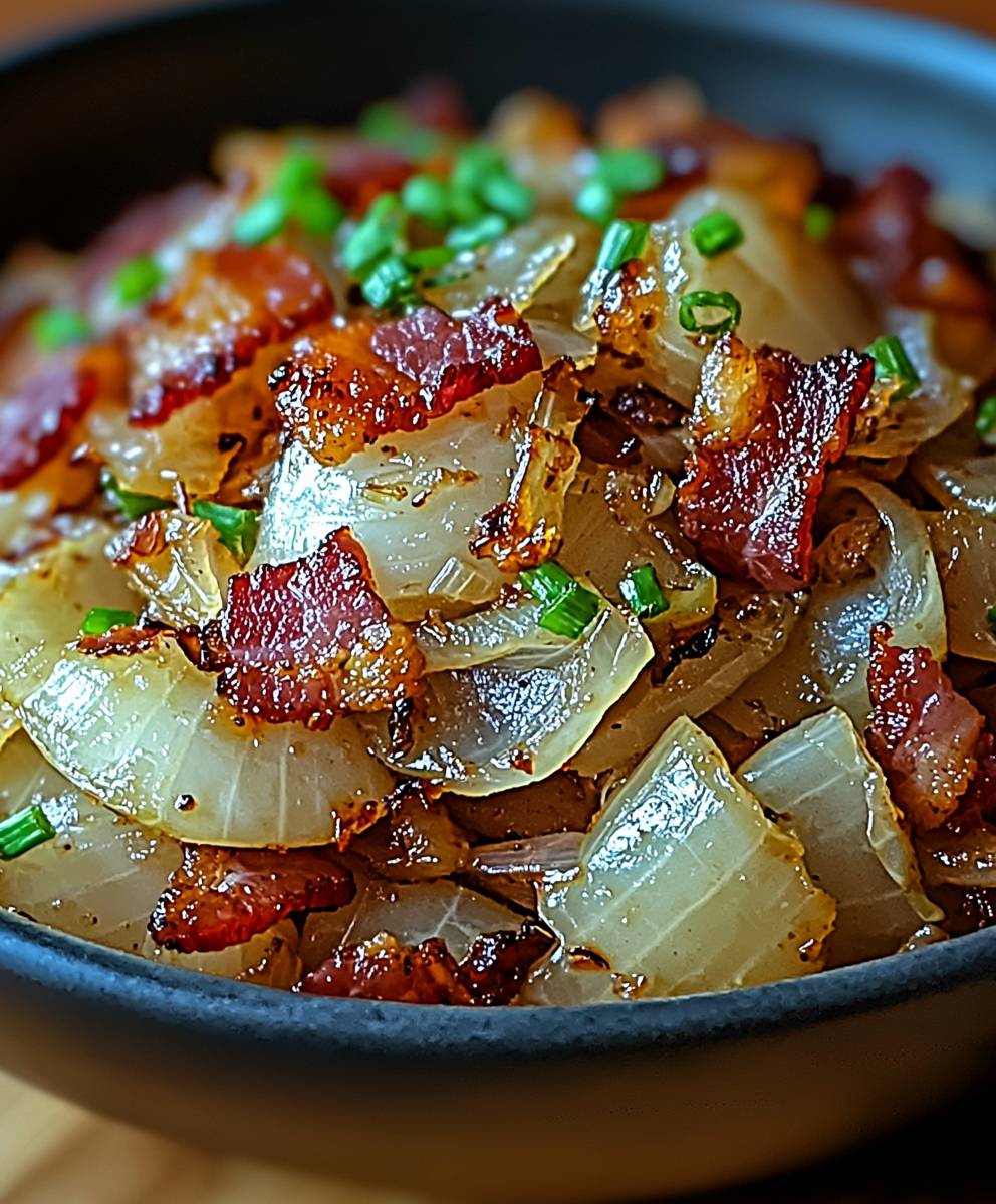 Fried Cabbage Bacon Onion