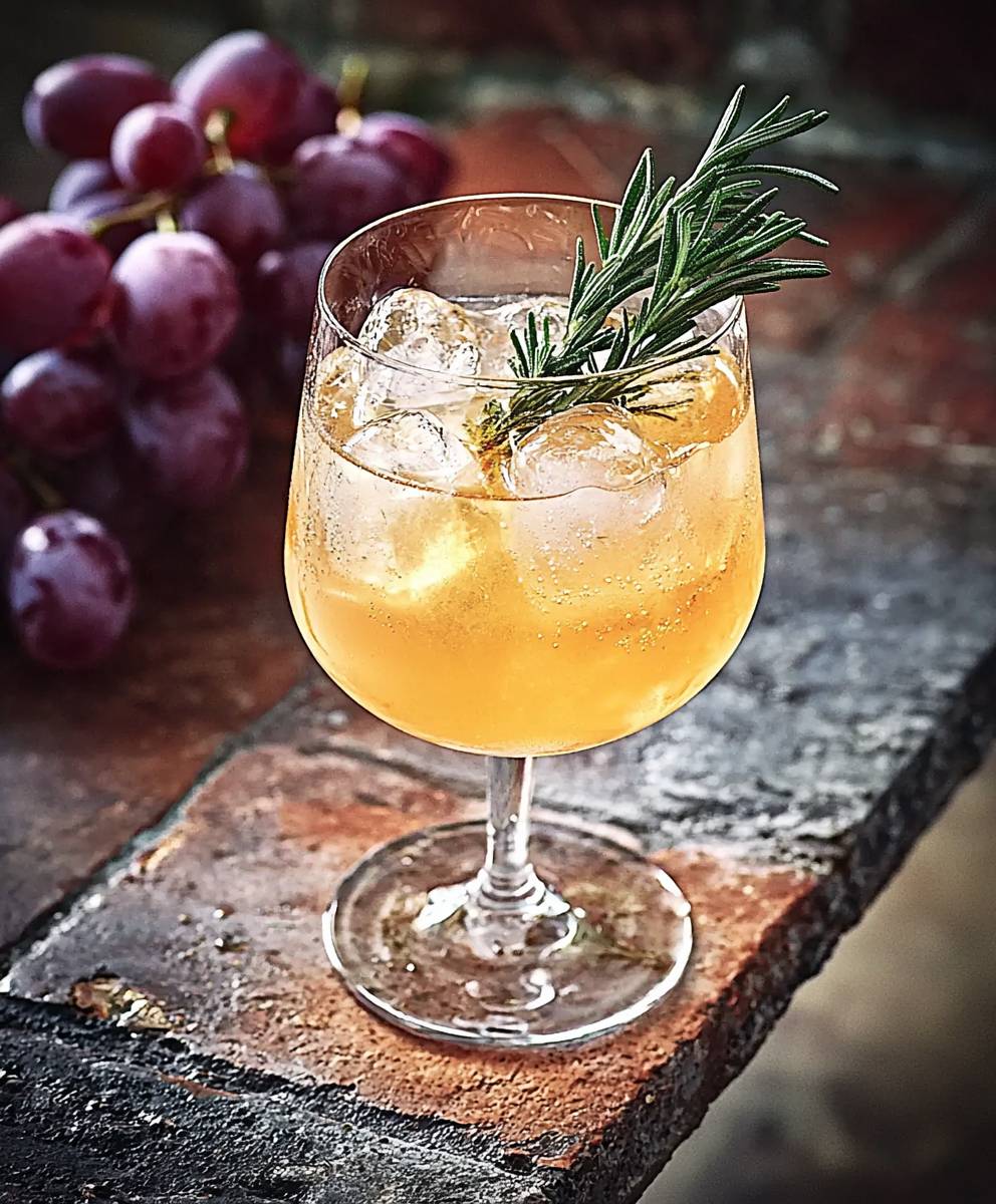 Grape Rosemary Alcohol Free Cocktail