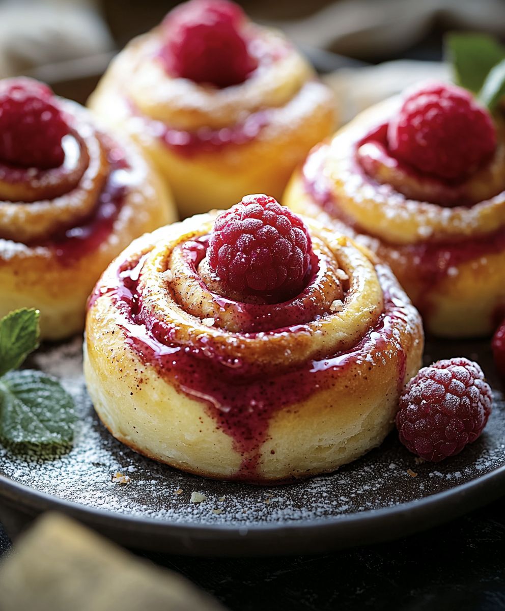 Raspberry Cinnamon Rolls