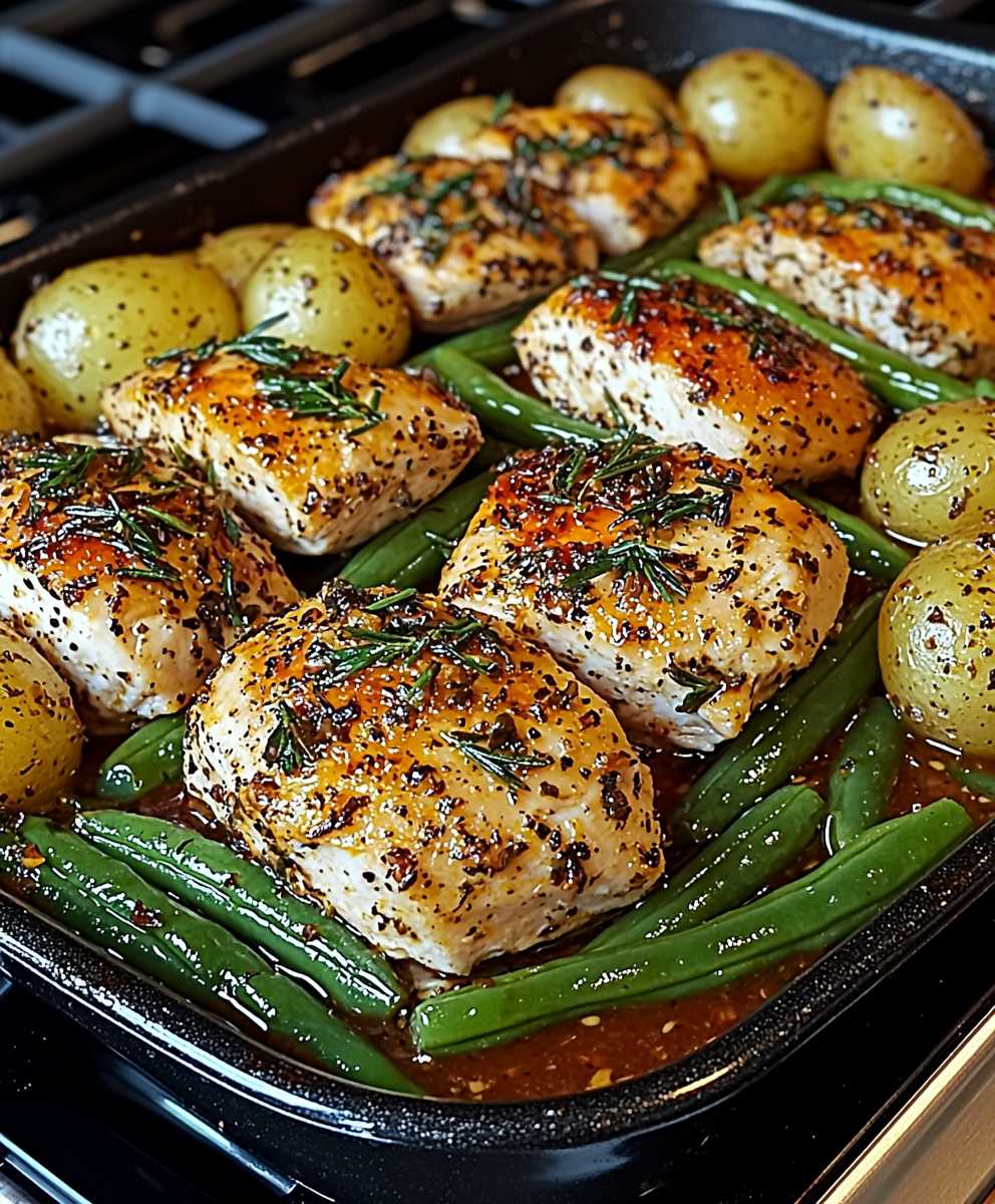 Garlic Herb Chicken Potatoes