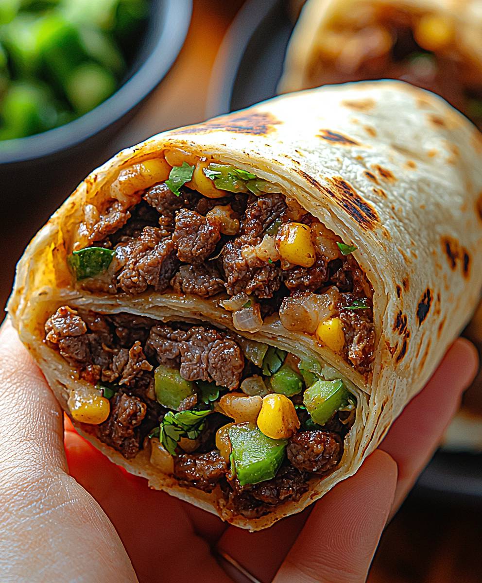 Beef burritos