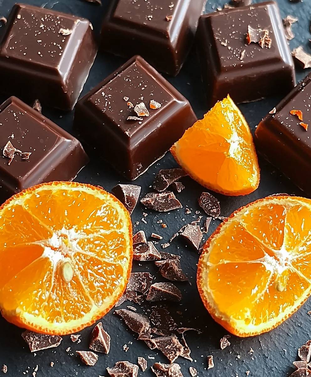 Orange dark chocolate