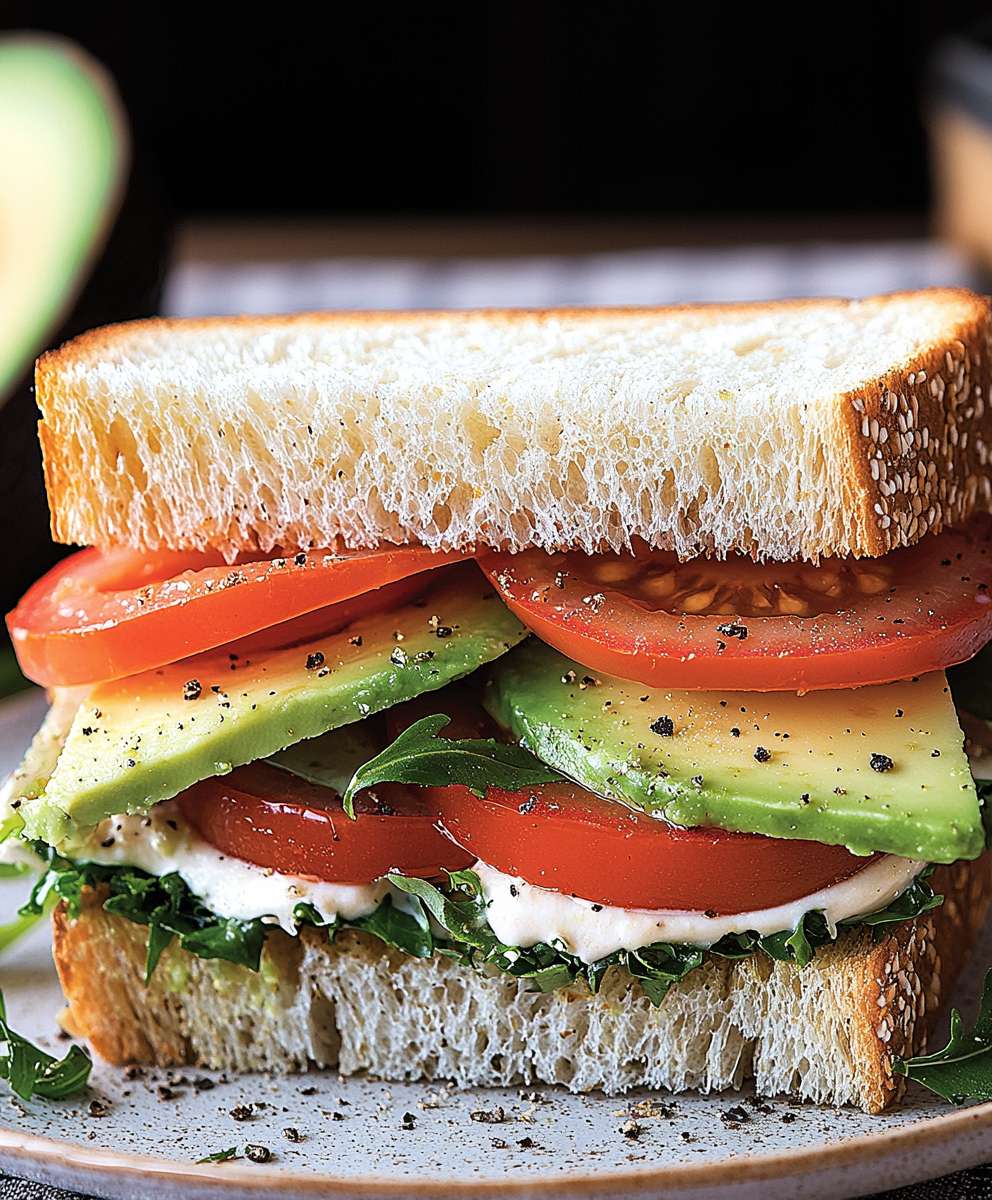 Tomato Avocado Sandwich