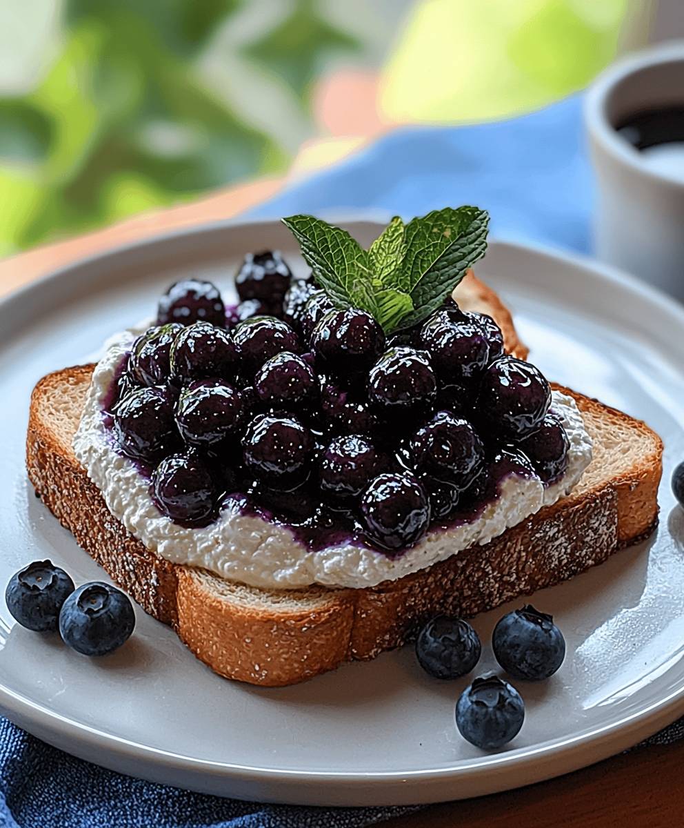 Fried blueberry toast
