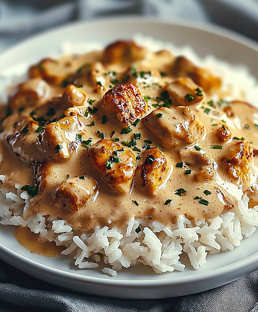 Smothered Chicken and Rice
