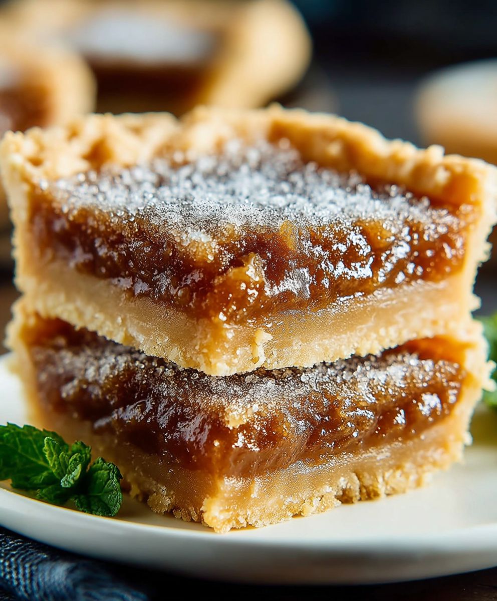 Brown Sugar Pie Squares