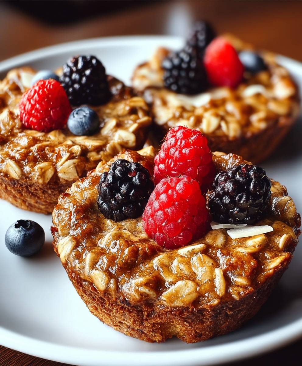 Baked oatmeal muffins