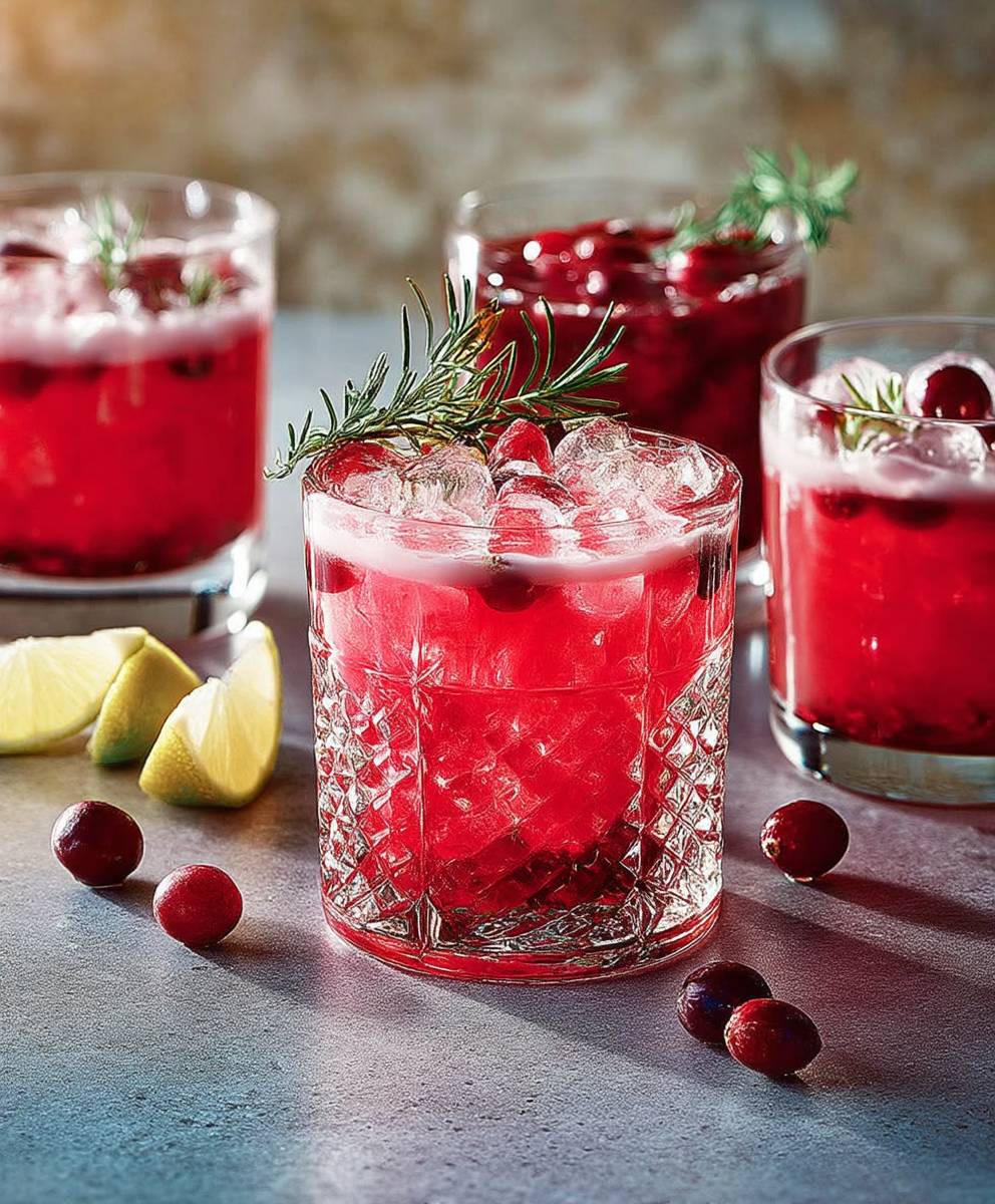 Cranberry amaretto sour