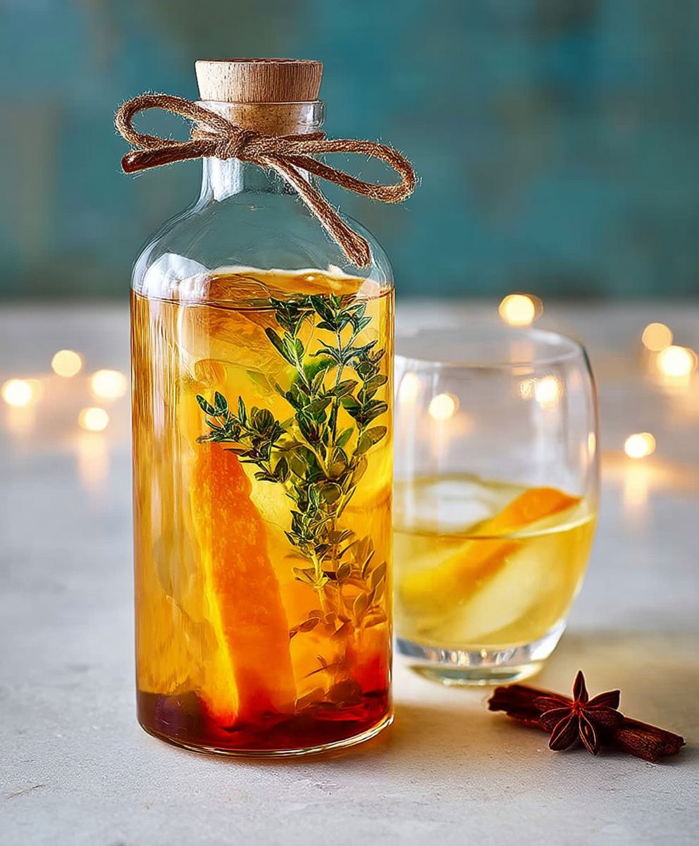 Arranged rum cocktail