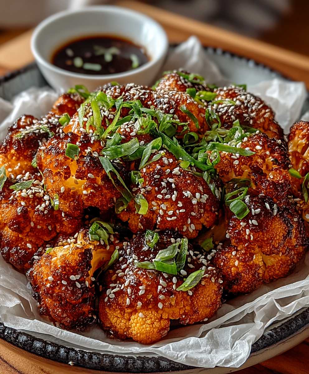 Korean baked cauliflower