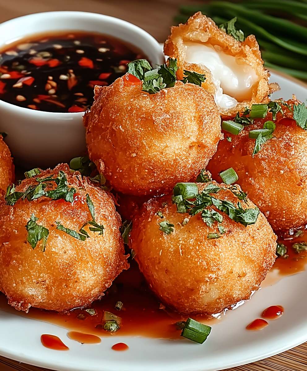 Shrimp balls chili sauce