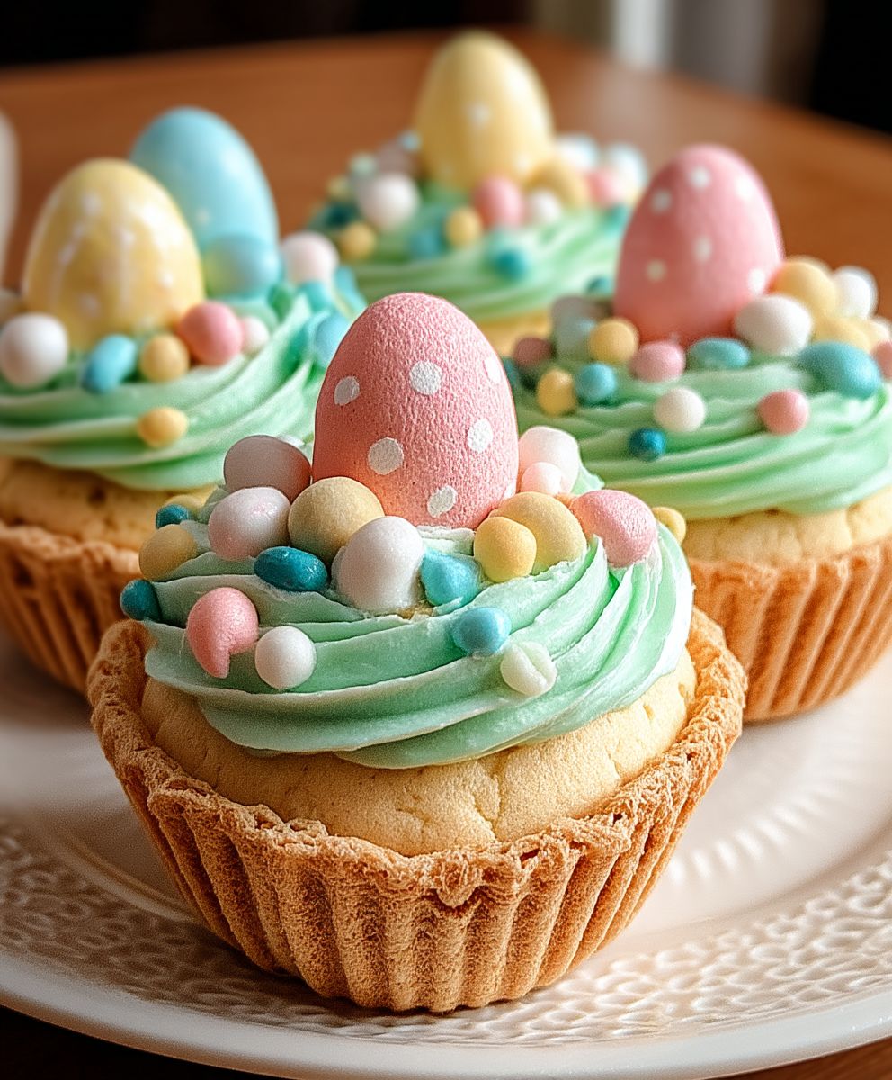 Easter basket sugar cookies