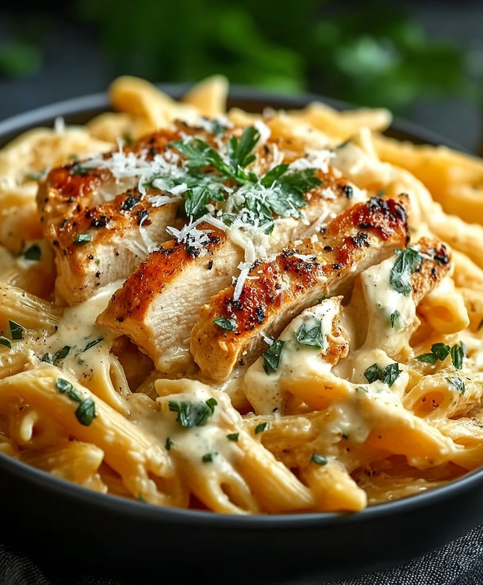 Creamy Garlic Chicken Pasta