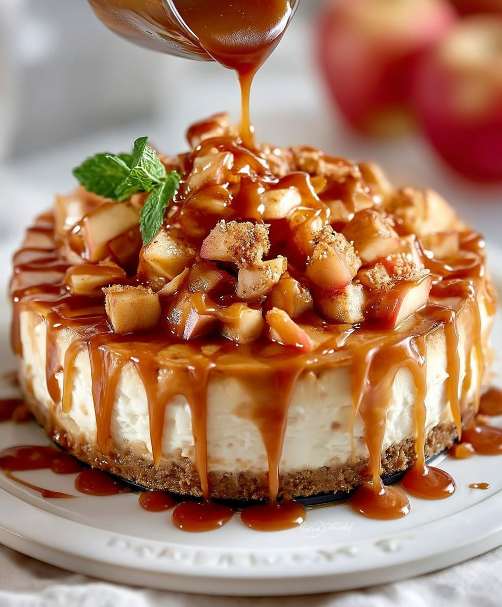 Caramel Apple Cheesecake