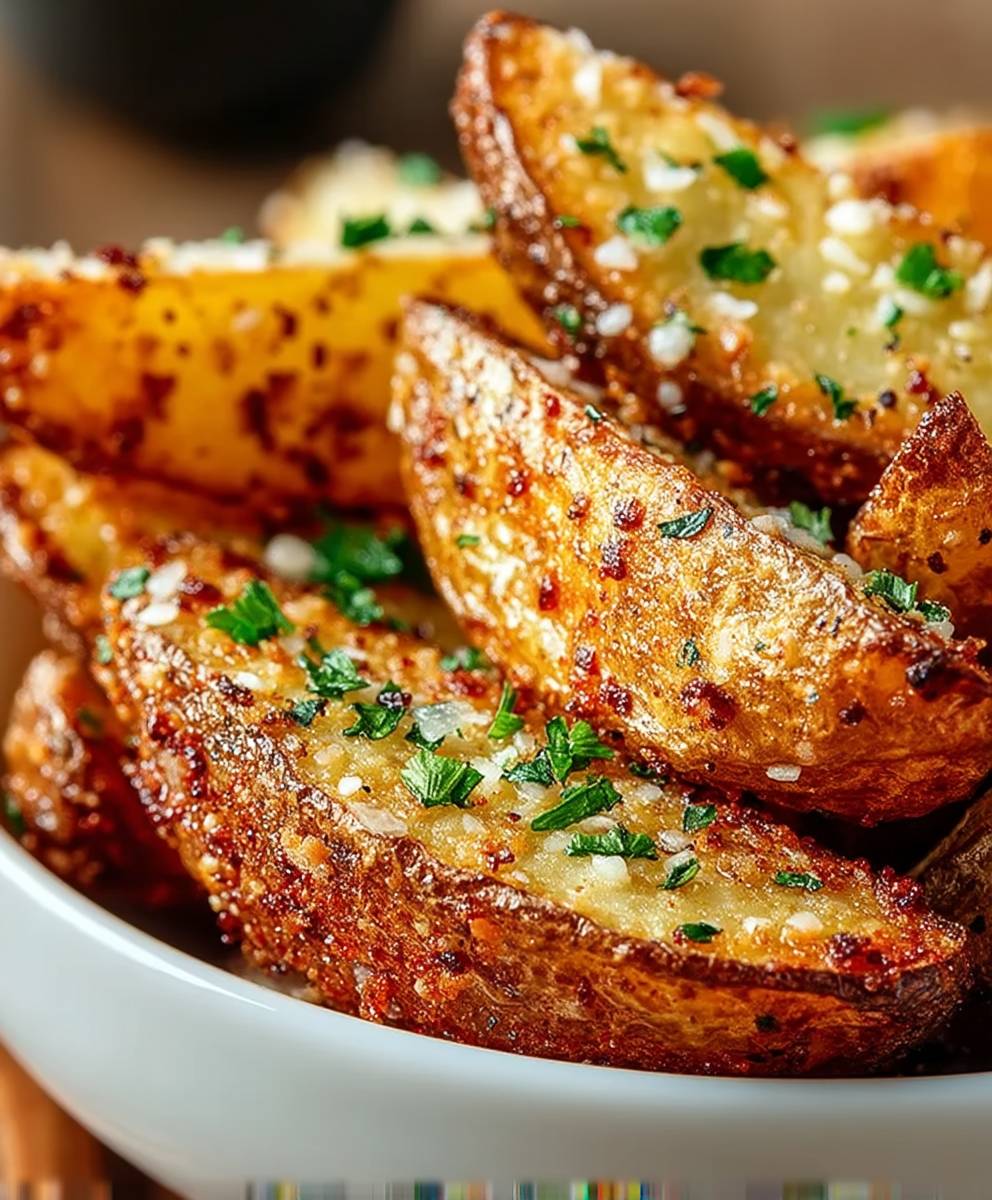 Garlic Parmesan Potato Wedges