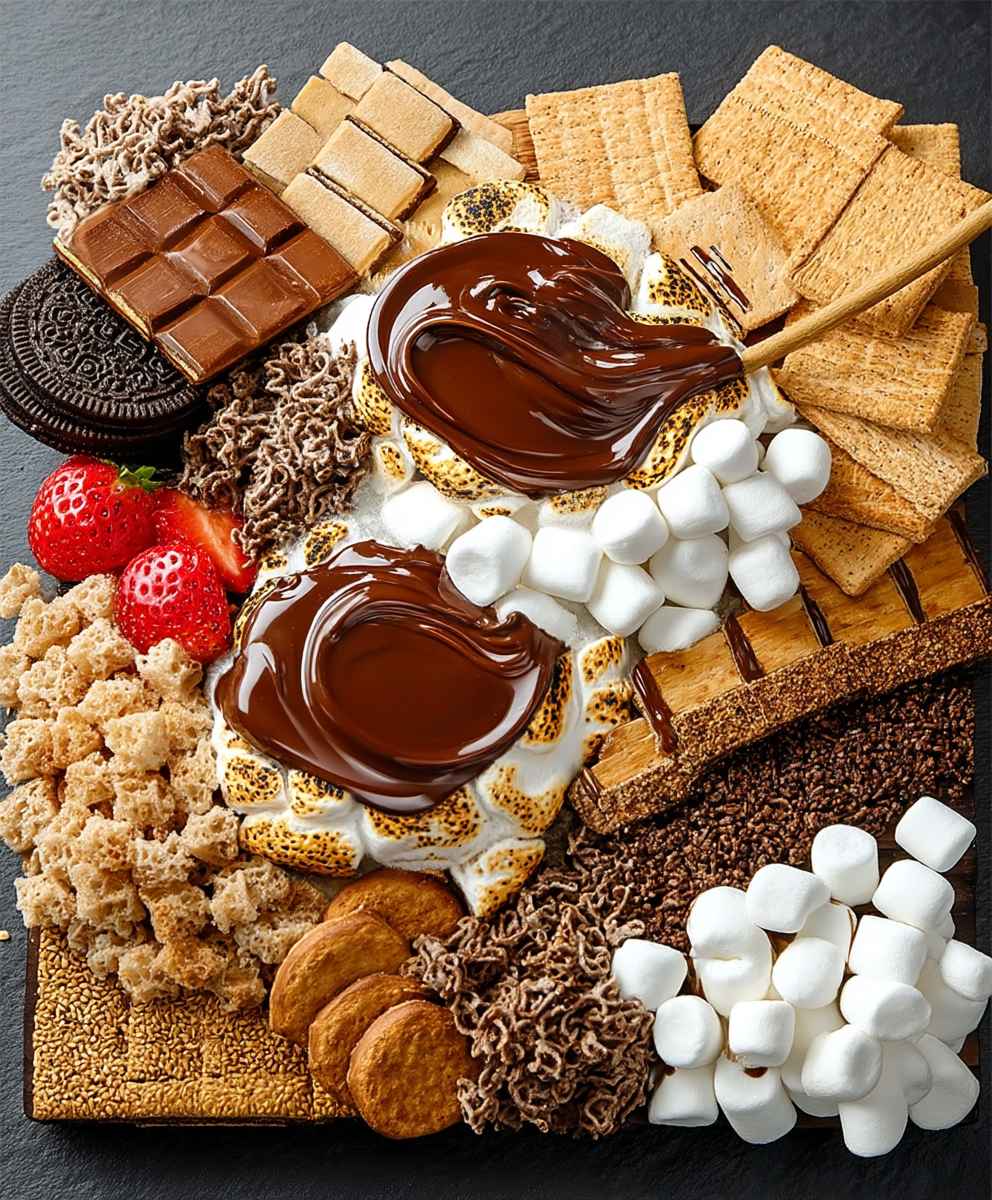 Smores dessert board