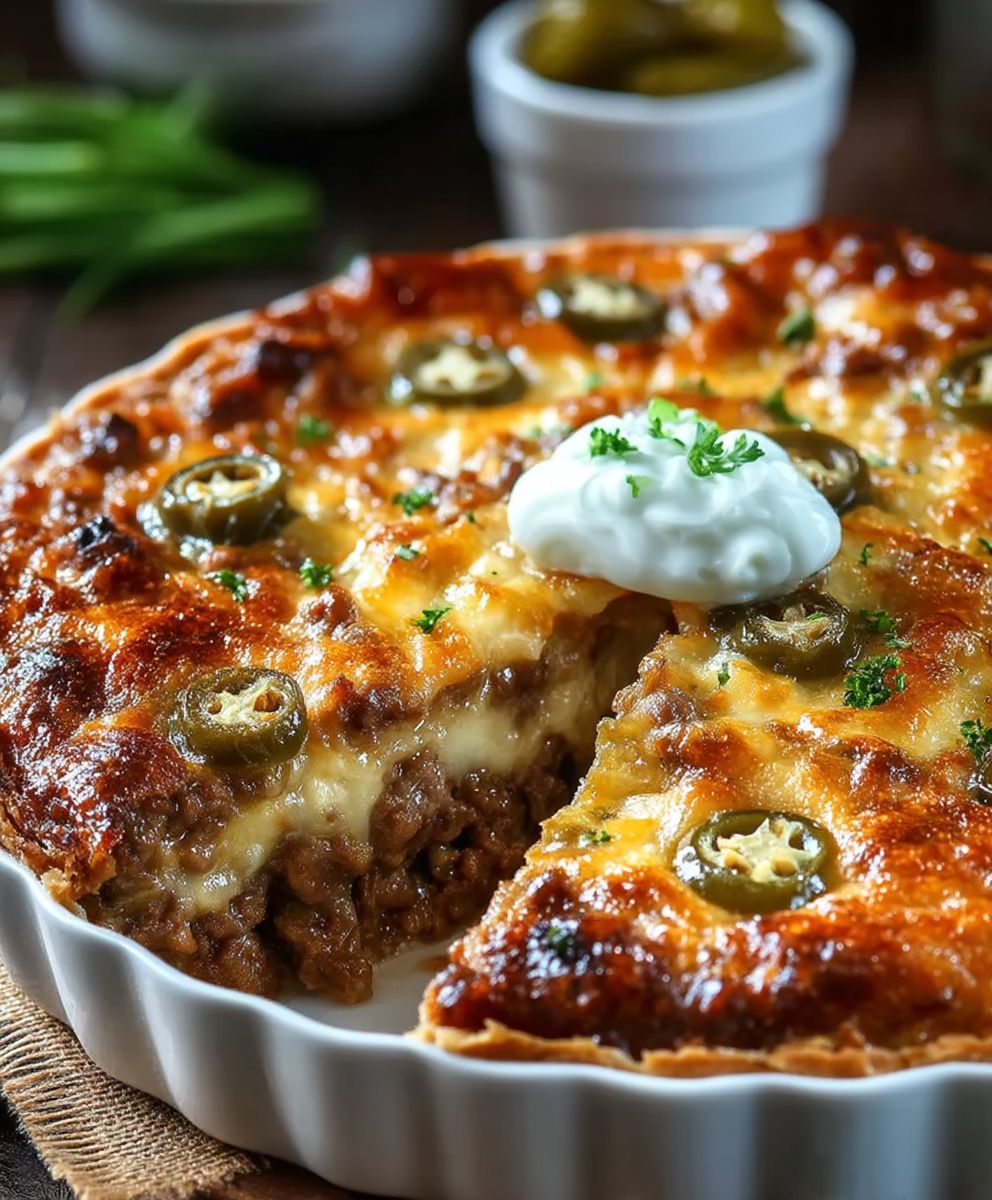 Italian beef sausage pie