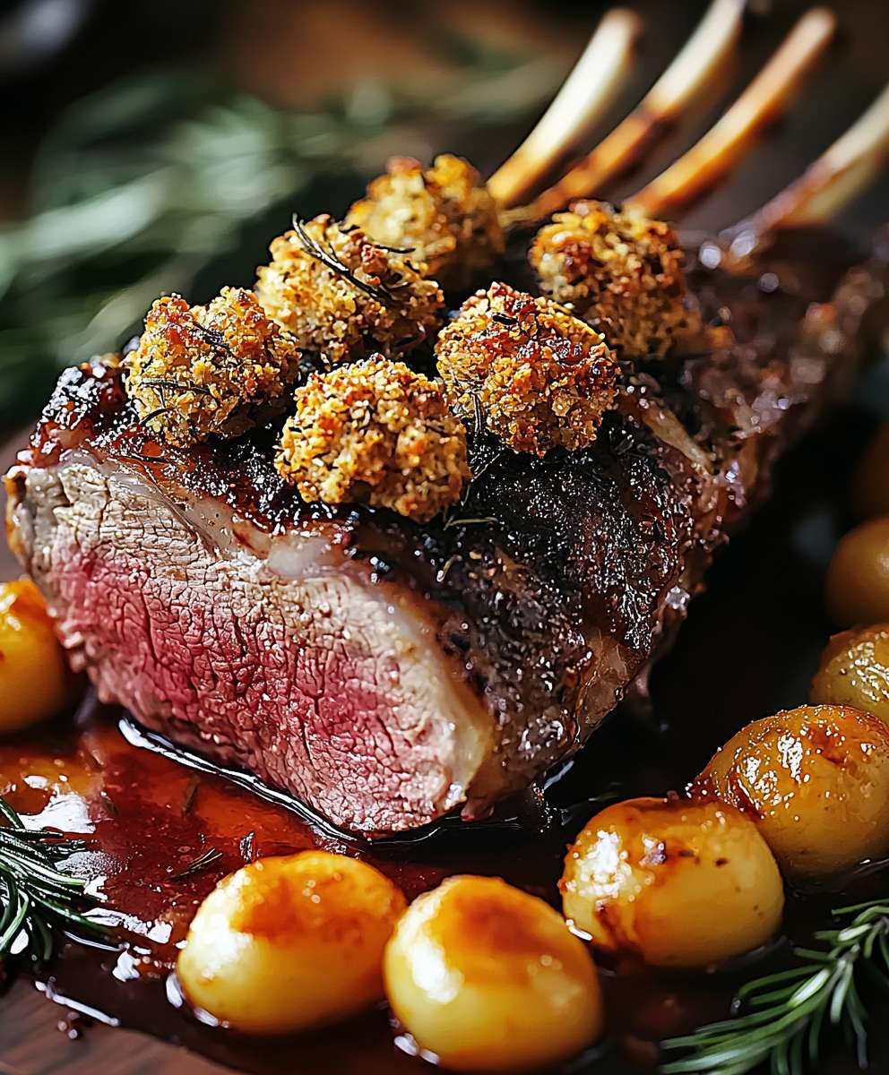 Rosemary Crumbed Rack Lamb
