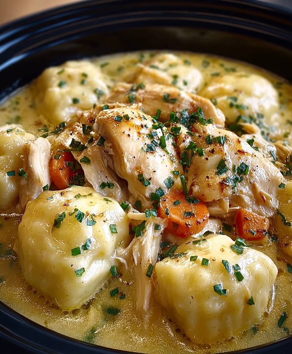 Crockpot chicken and dumplings