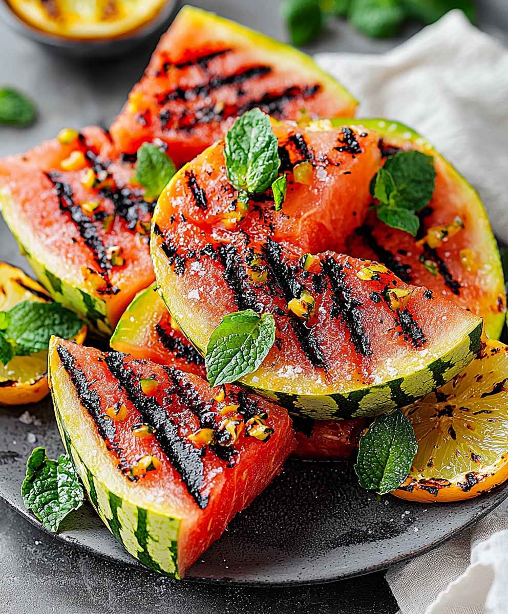 Grilled watermelon