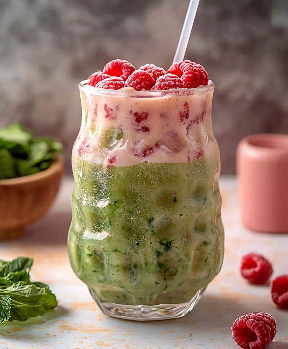 Raspberry Iced Matcha