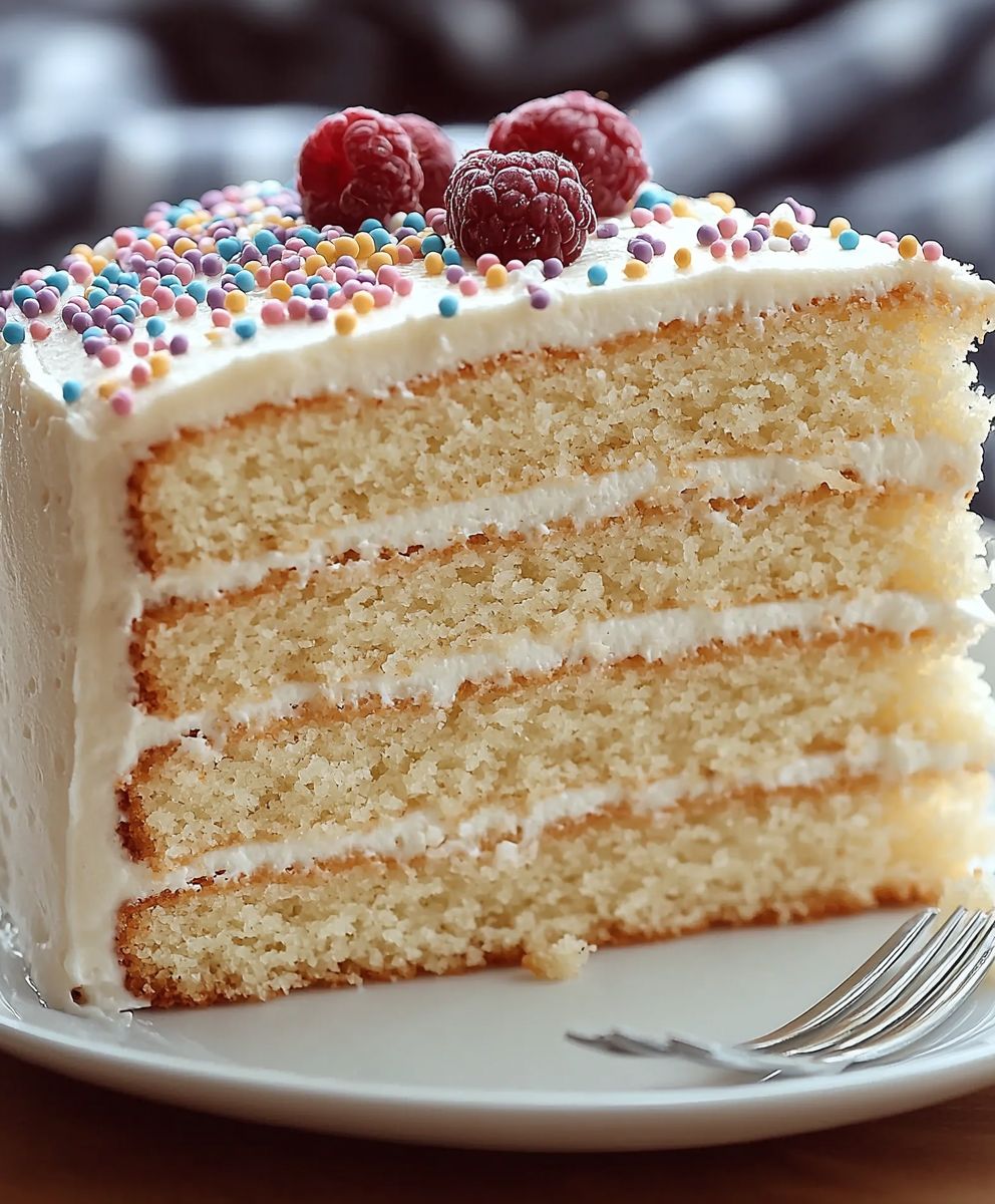 Moist Vanilla Layer Cake