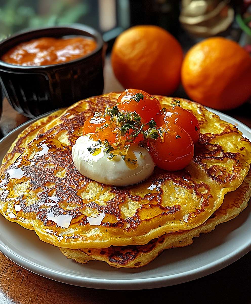 Pumpkin oat crepes