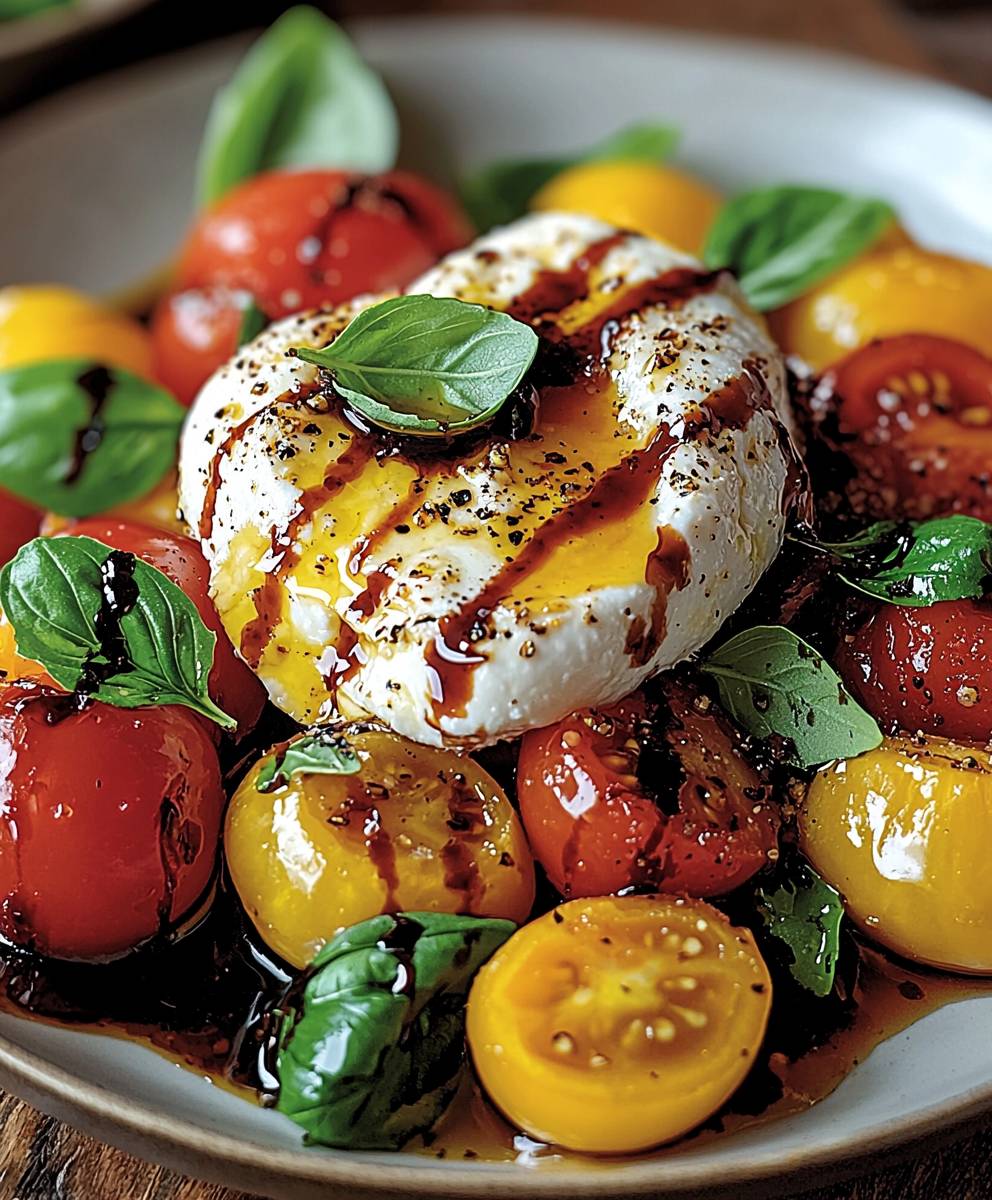 Burrata Caprese Tomato Salad