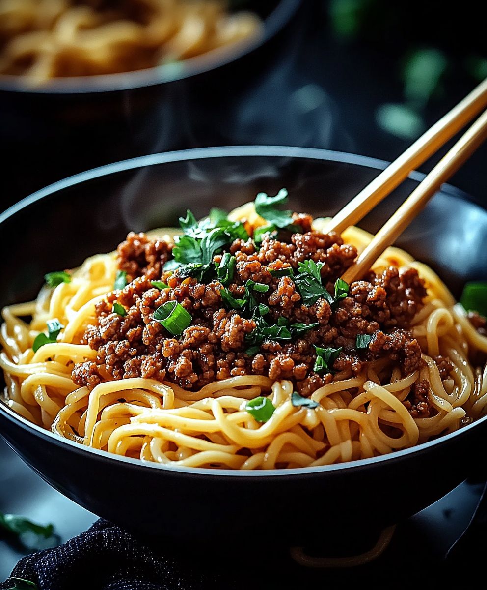 Asian Ground Beef Noodles