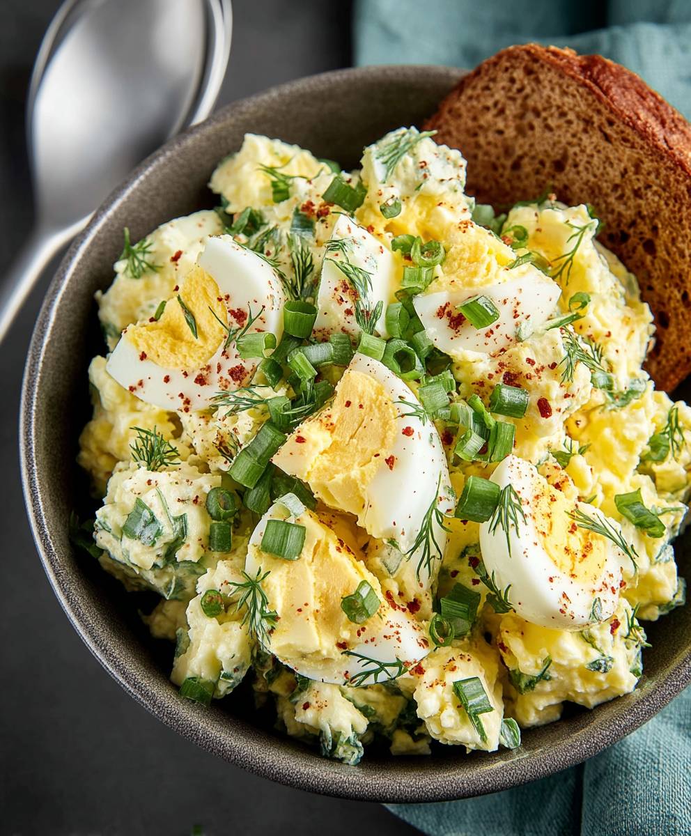 Healthy egg salad