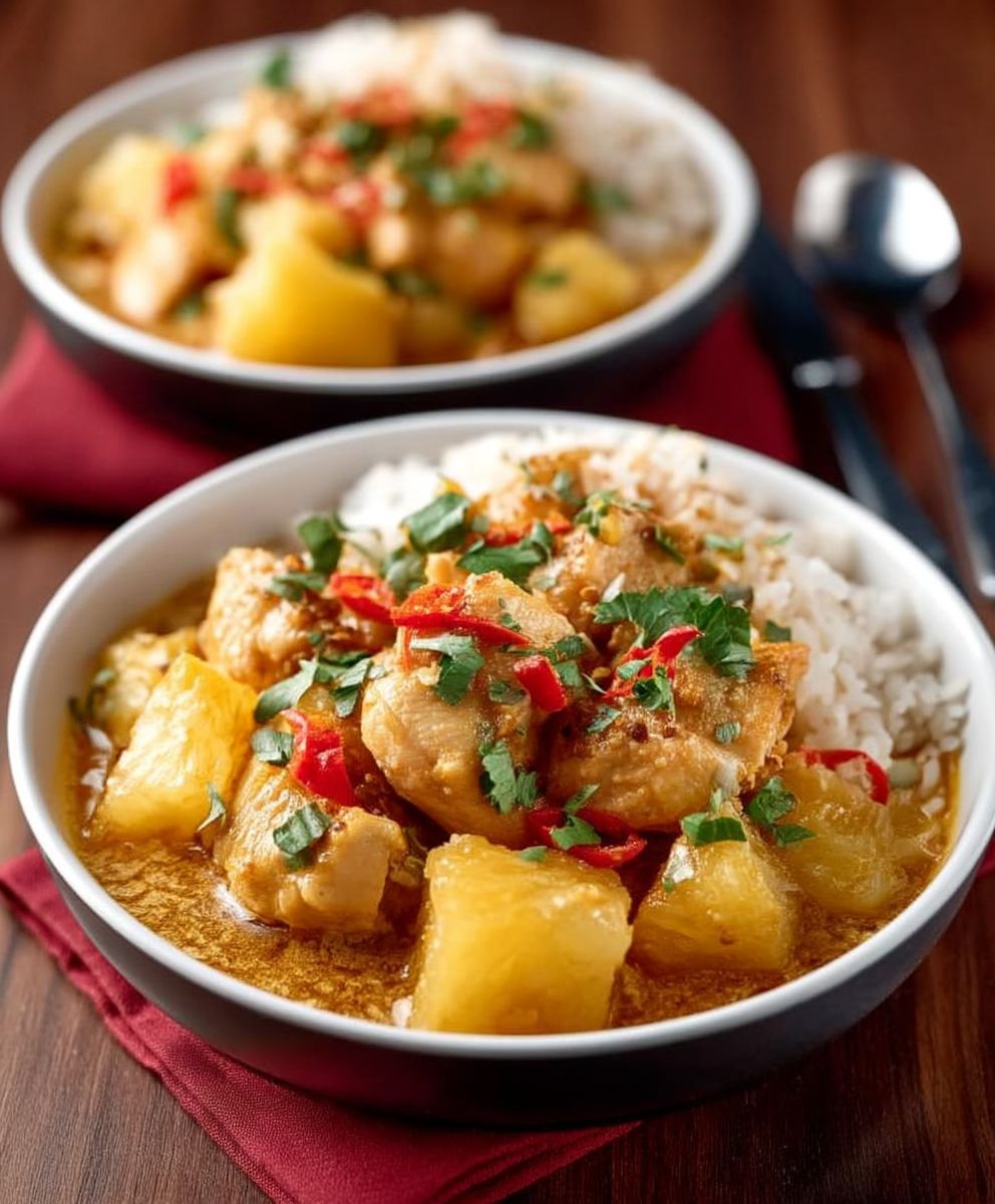 Pineapple chicken curry