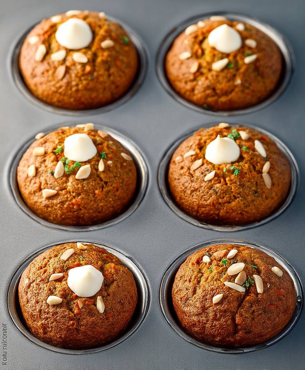 Healthy Carrot Cake Muffins
