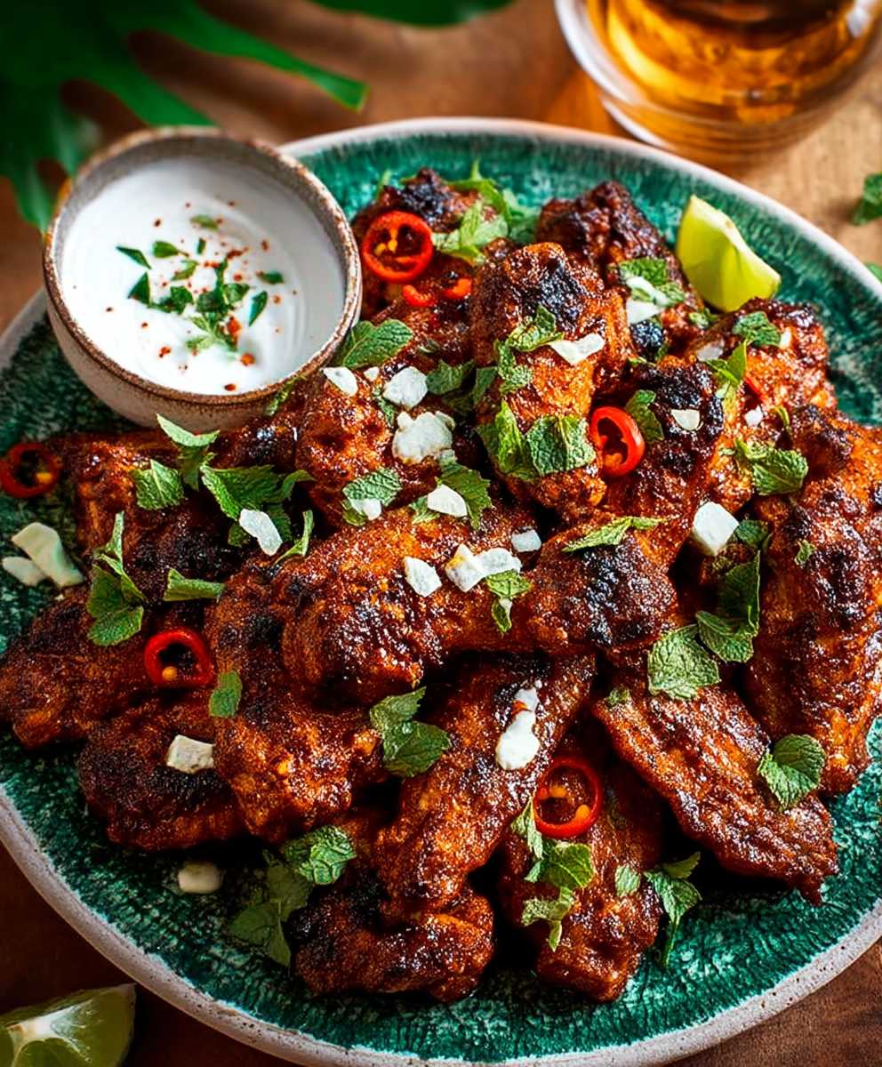 BBQ chilli chicken wings