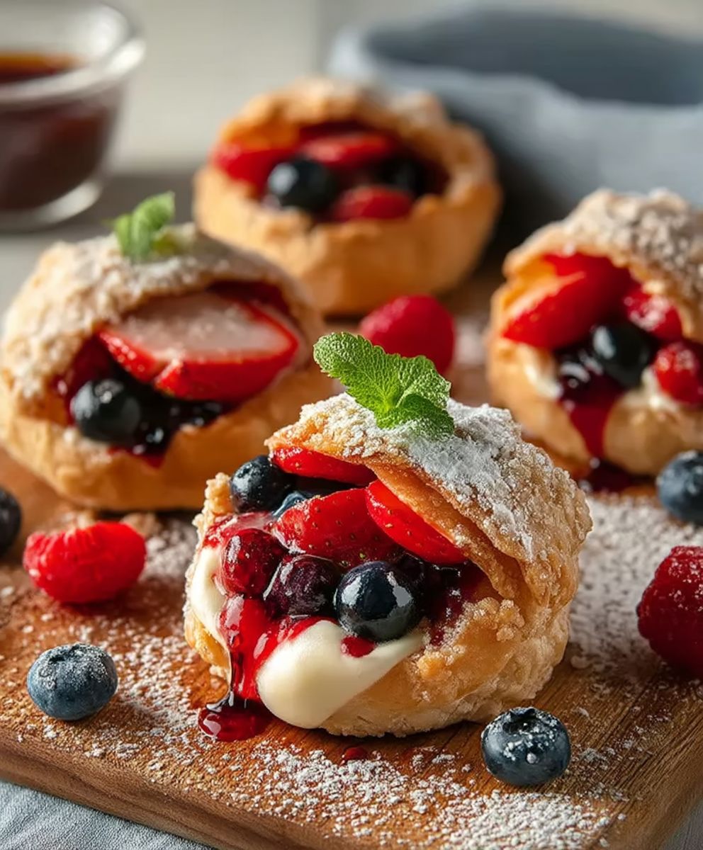 Berry filled desserts