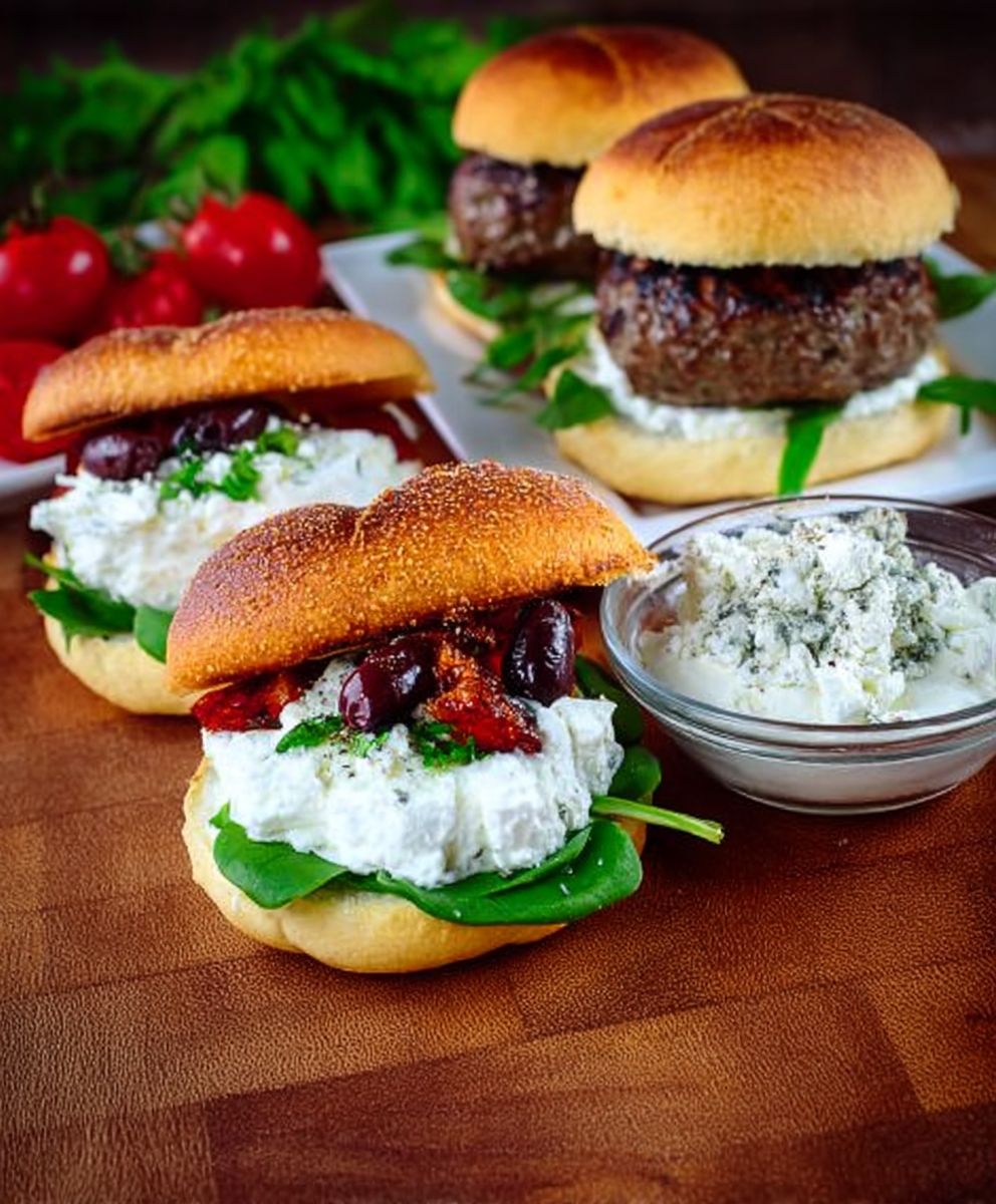 Greek lamb burgers