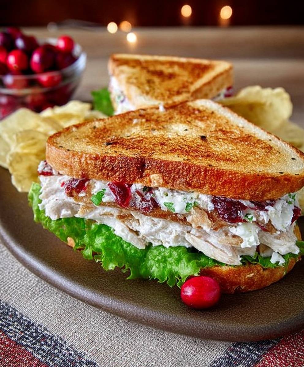 Turkey cranberry sandwich