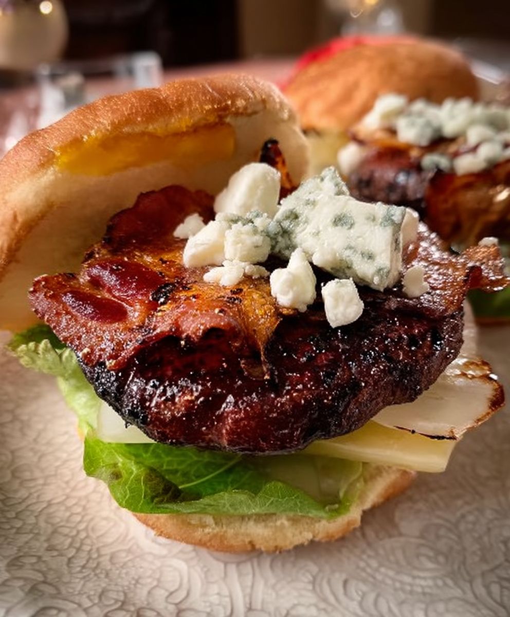 Blue Cheese Bacon Burgers
