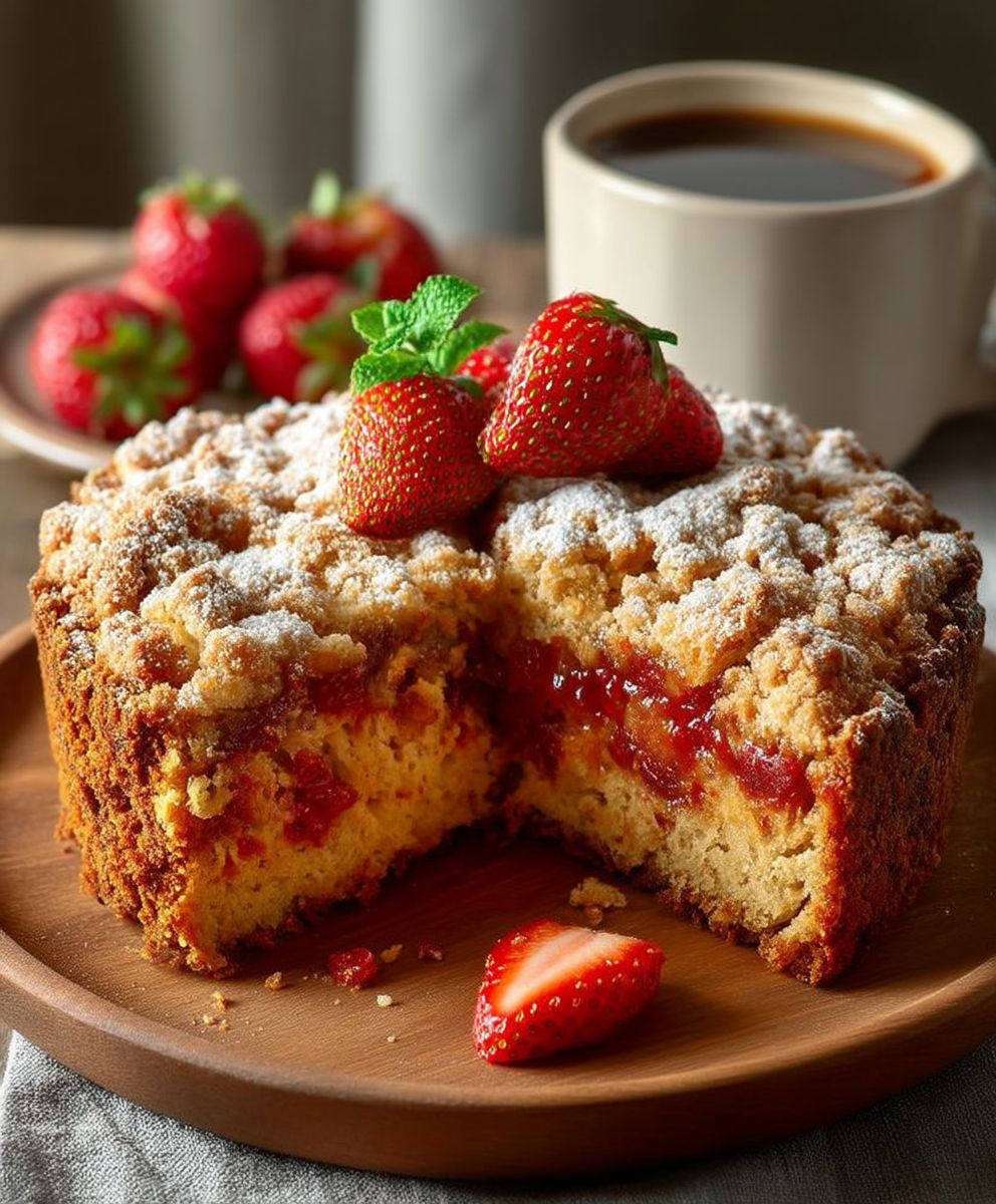 Strawberry Coffee Cake