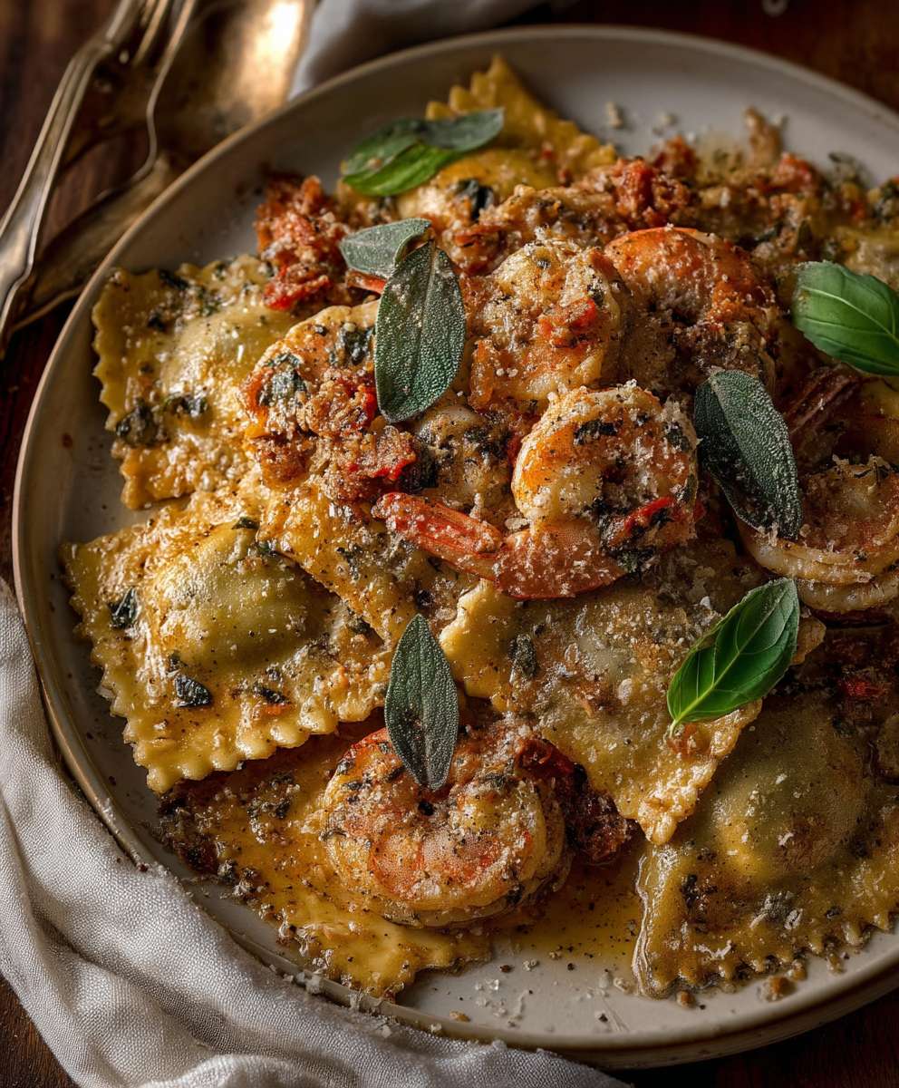 Shrimp Scampi Ravioli