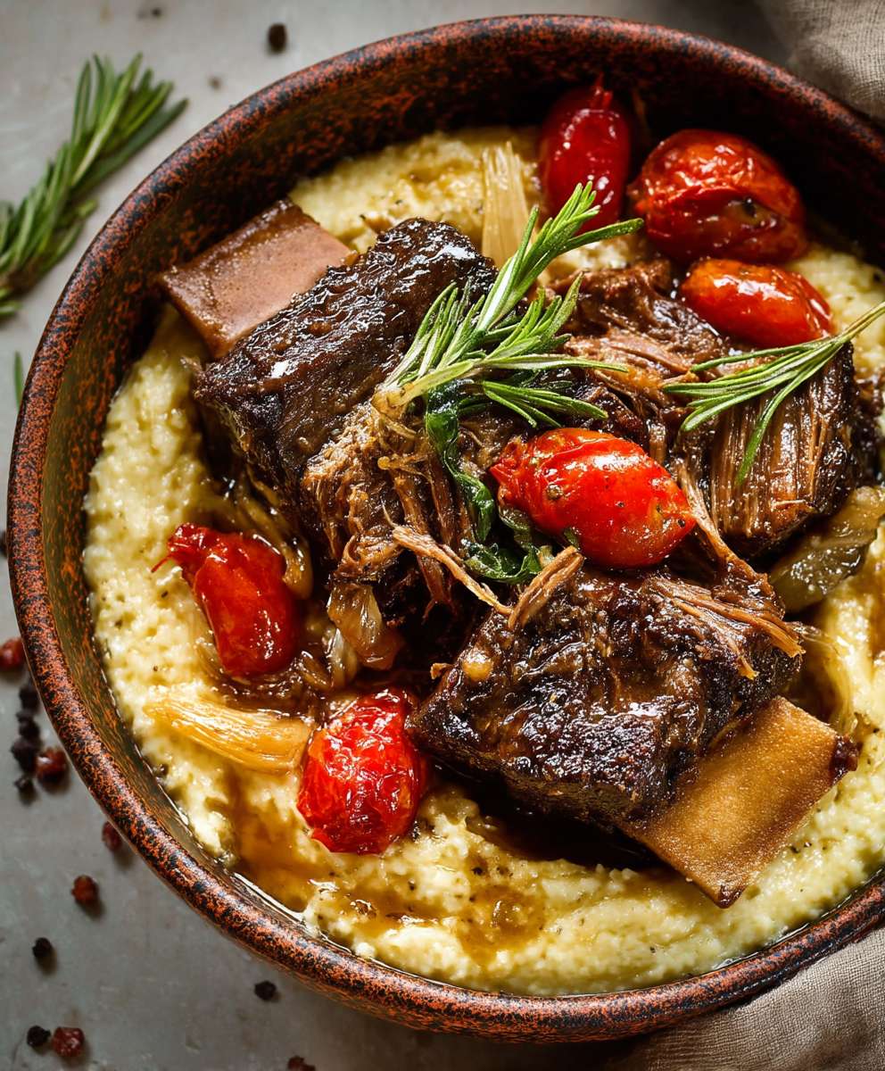 Braised short ribs hard cider