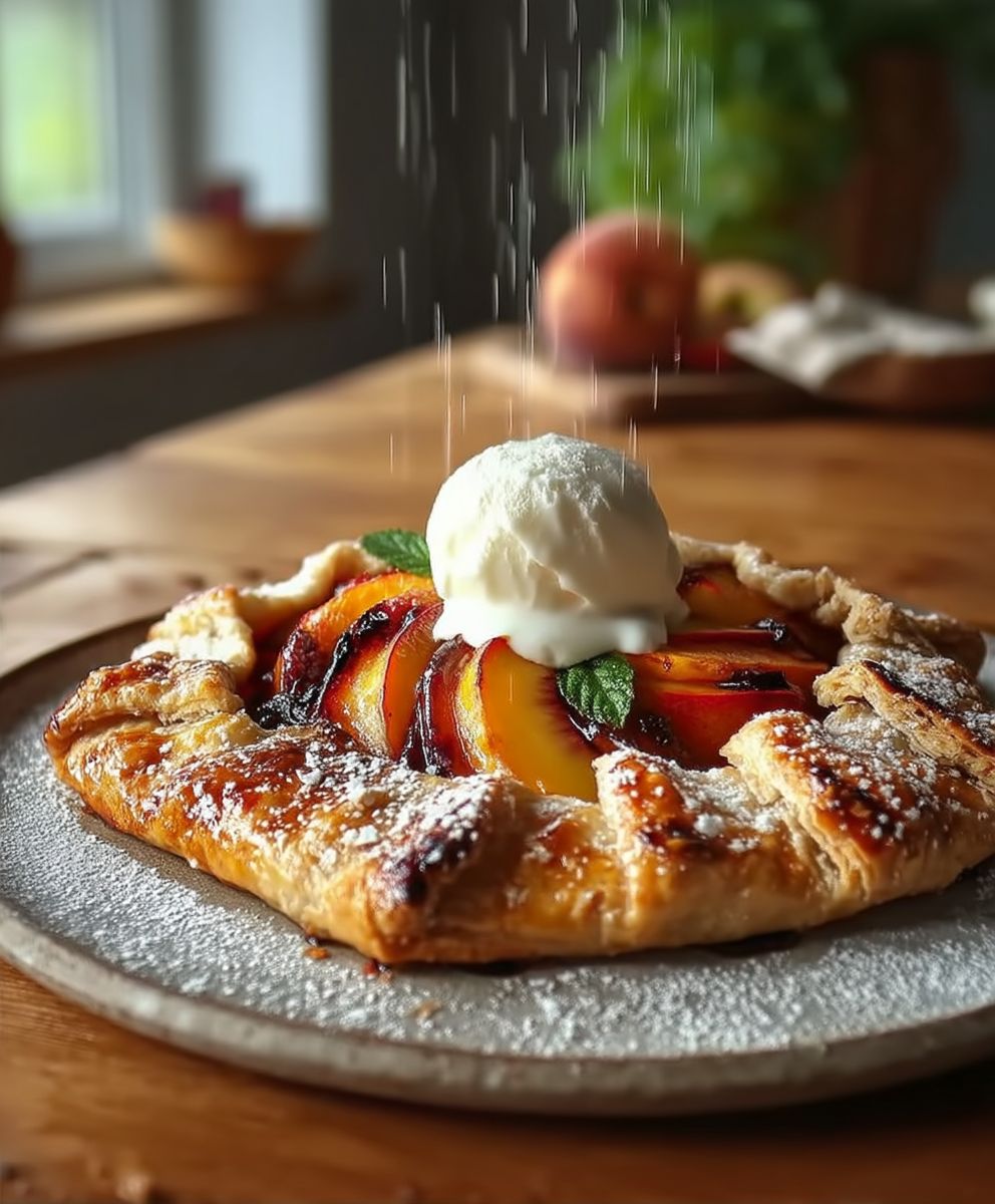 Grilled Peach Galette