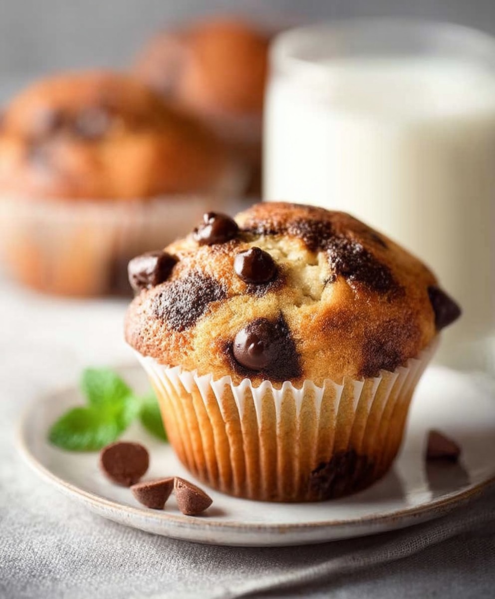 Moist Chocolate Chip Muffin