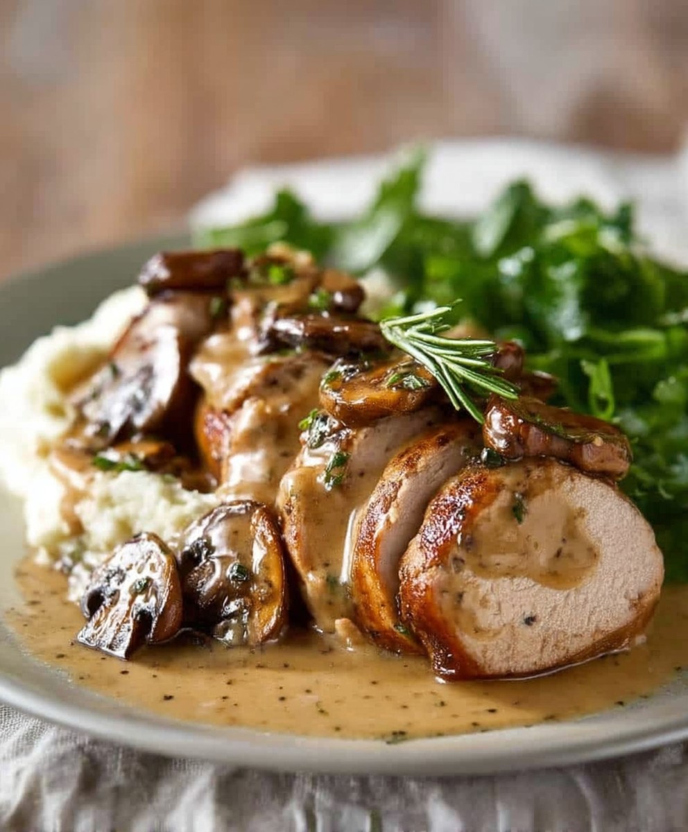 Pork tenderloin marsala