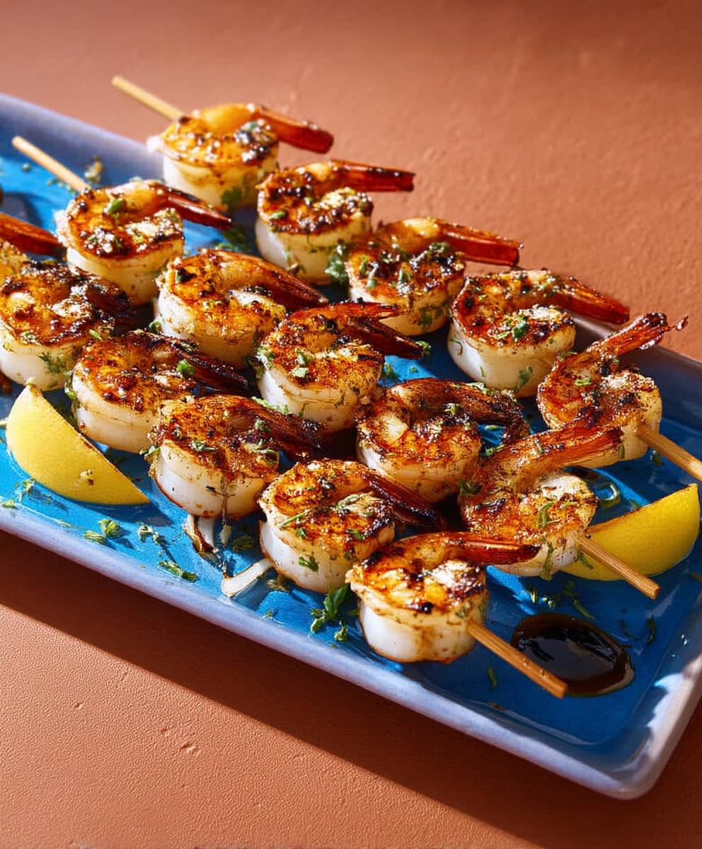 Garlic Shrimp Kabobs